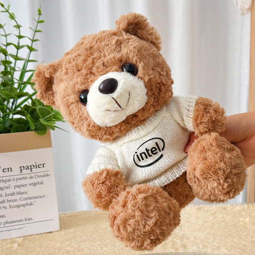 針織毛衣印刷LOGO 企業專屬客製絨毛娃娃 來圖製作 針織毛衣印刷LOGO 企業專屬客製絨毛娃娃 來圖製作